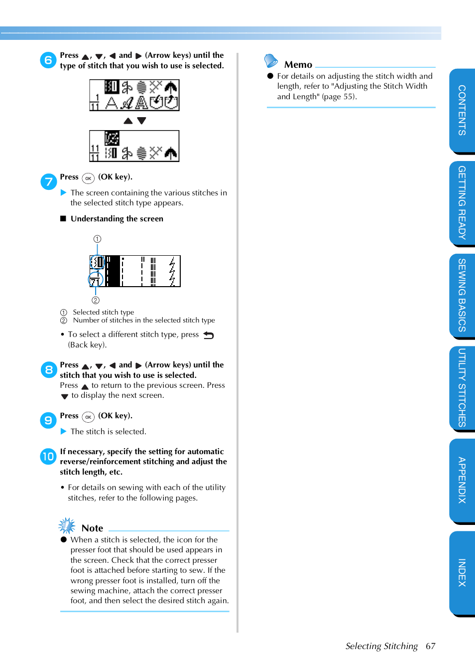 Brother NX 600 User Manual | Page 73 / 159