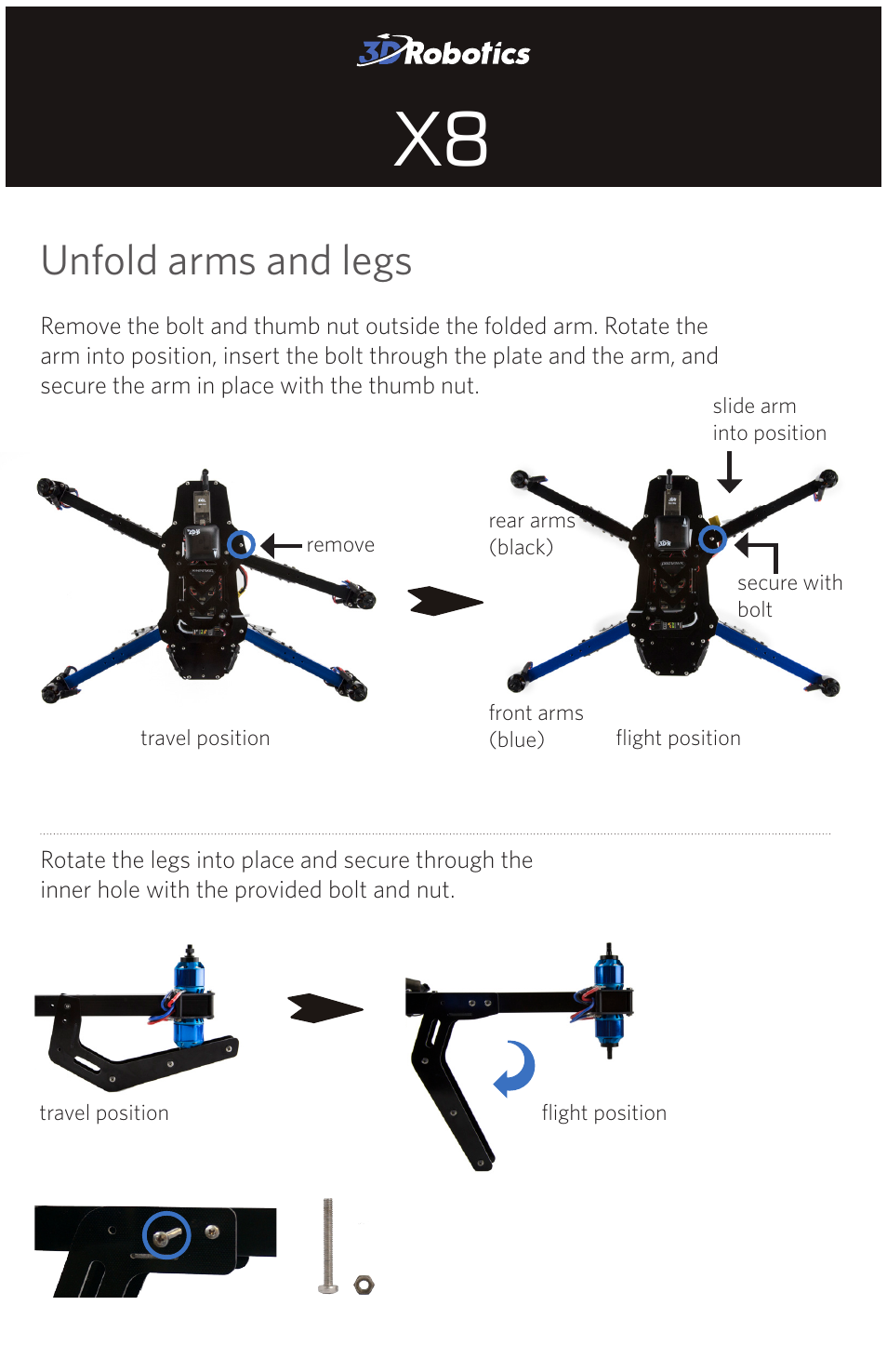 3D Robotics RTF X8 User Manual | 8 pages