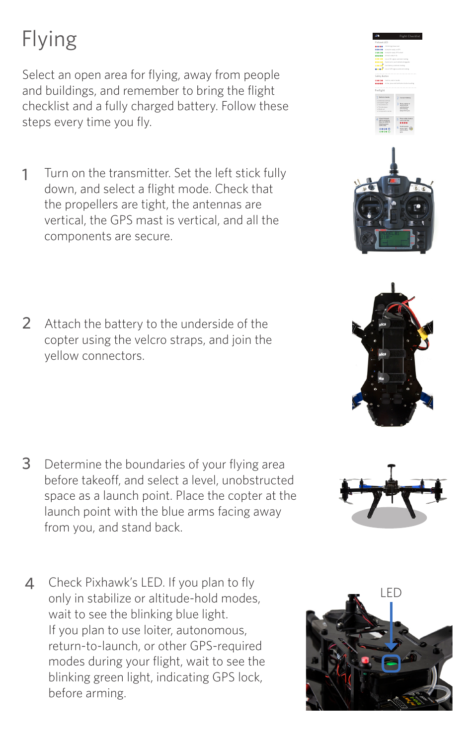 Flying | 3D Robotics RTF X8 User Manual | Page 6 / 8