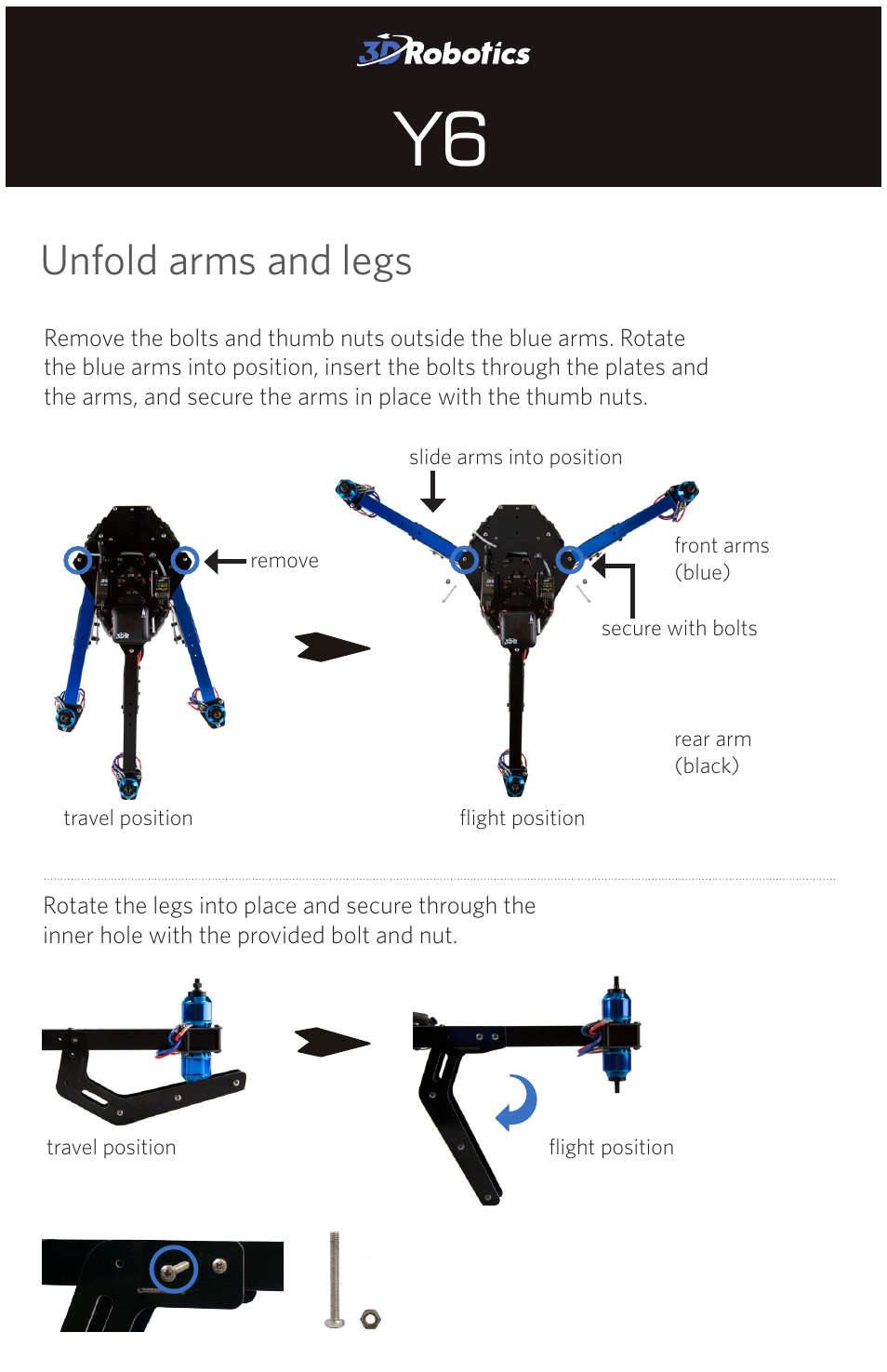 3D Robotics RTF Y6 User Manual | 8 pages