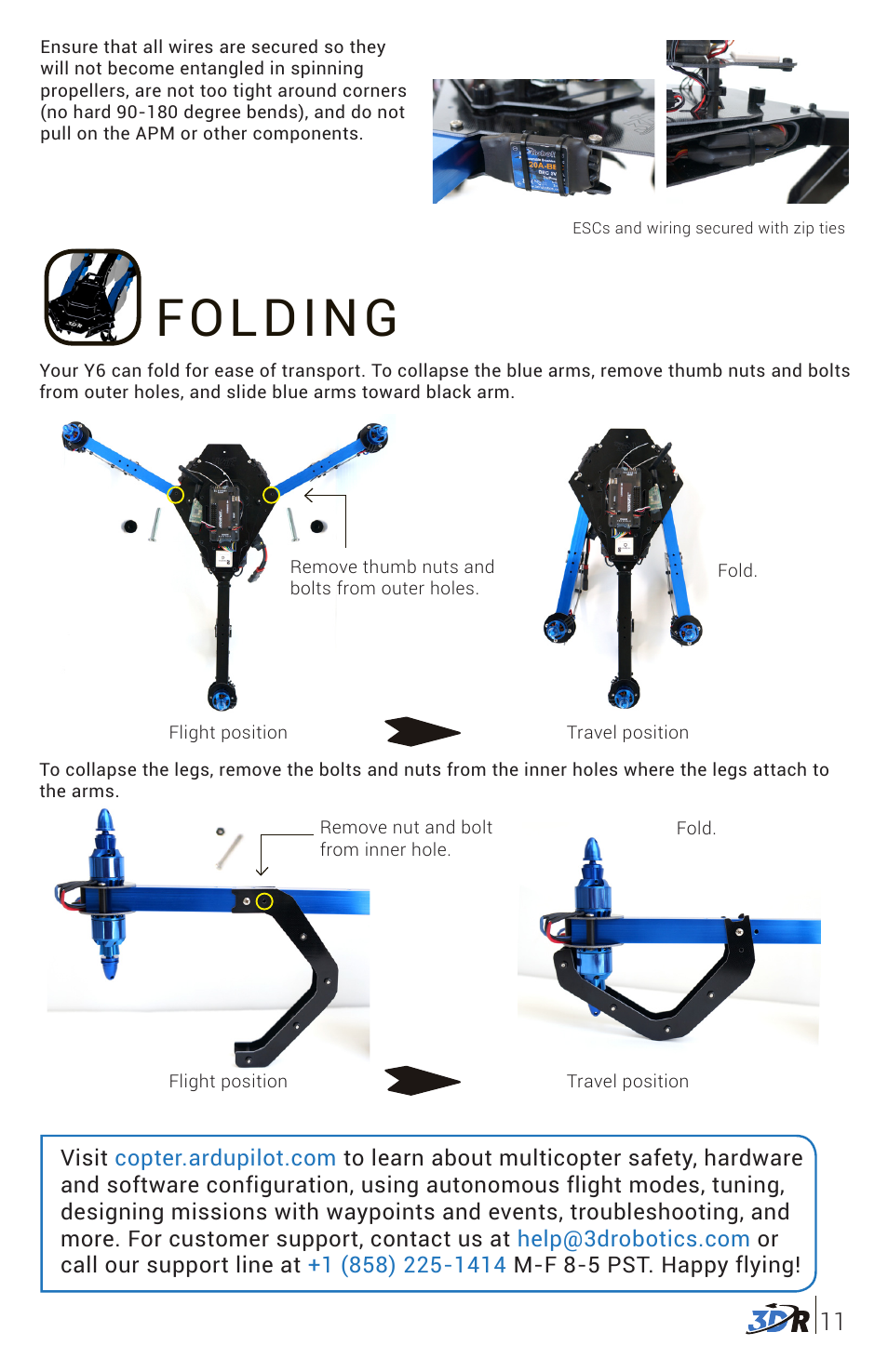 Folding | 3D Robotics 3DR Y6 DIY Kit User Manual | Page 12 / 12