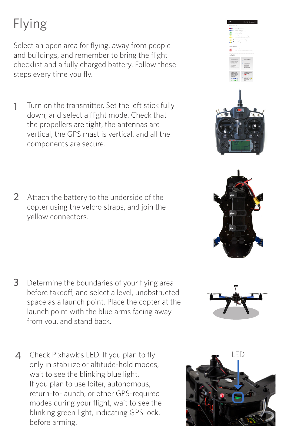 Flying | 3D Robotics Quad Ready-to-Fly 2014 User Manual | Page 6 / 8