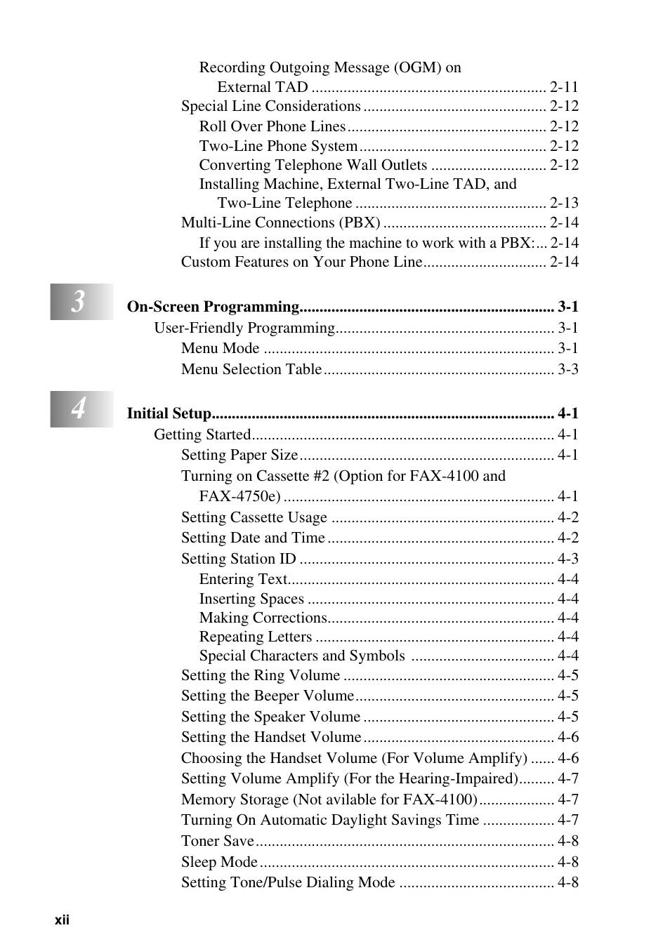 Brother IntelliFAX 4100e User Manual | Page 14 / 156