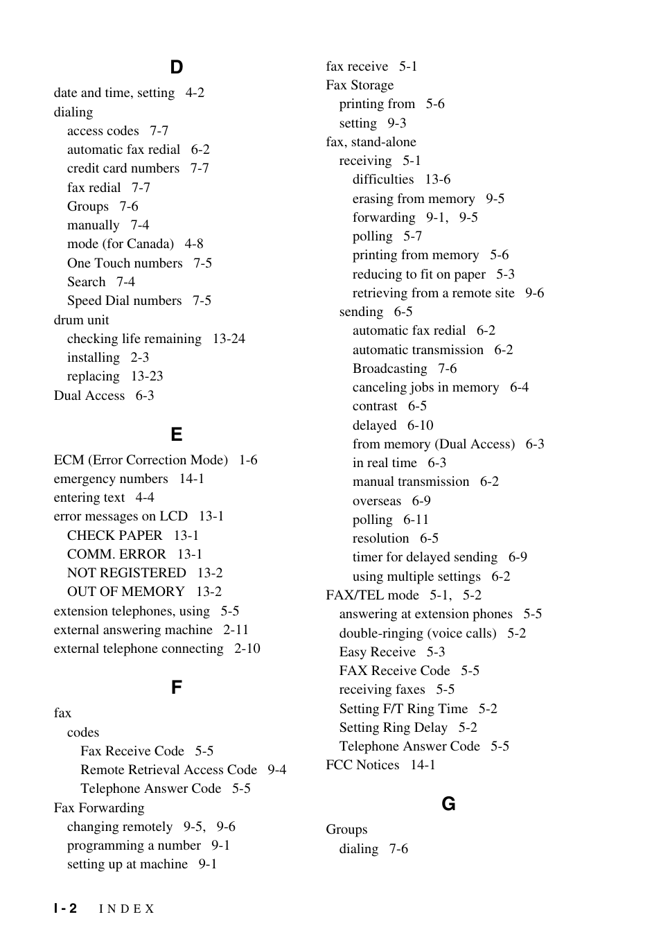 Brother IntelliFAX 4100e User Manual | Page 150 / 156