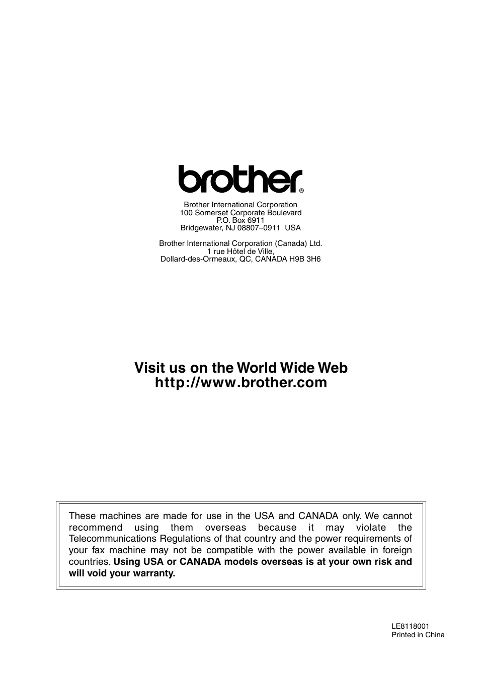 Brother IntelliFAX 4100e User Manual | Page 156 / 156