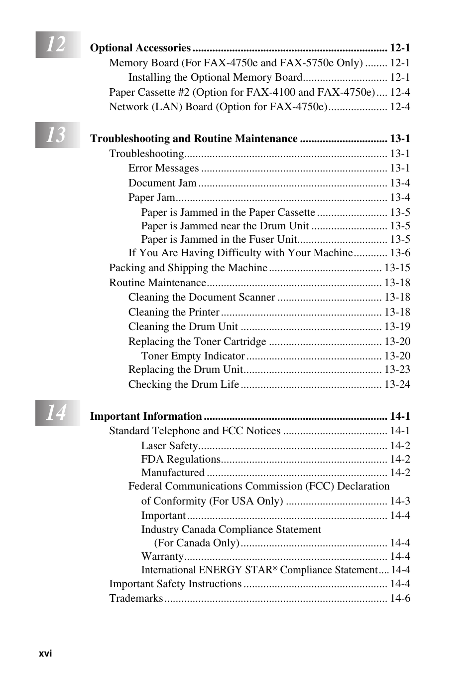 Brother IntelliFAX 4100e User Manual | Page 18 / 156