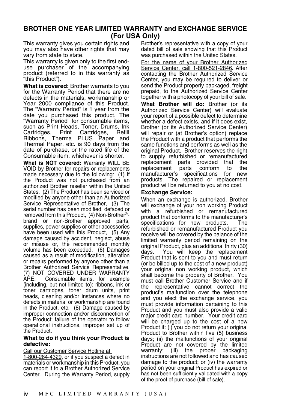 Brother IntelliFAX 4100e User Manual | Page 6 / 156