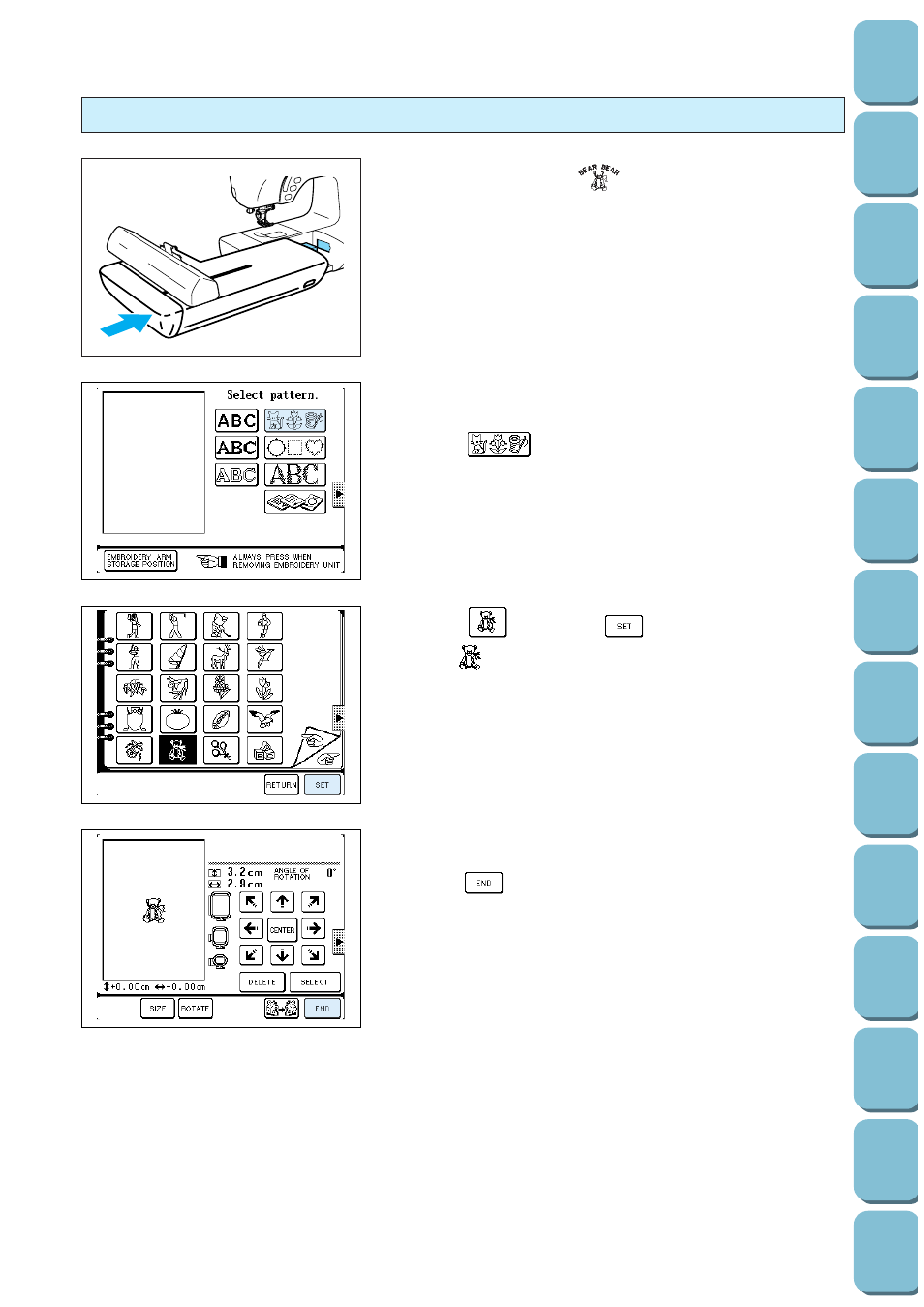 Editing combinations | Brother PC 8500 User Manual | Page 150 / 196