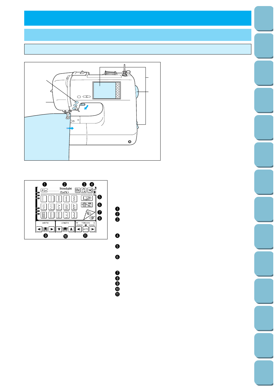 Sewing, Trial sewing, Sewing by using “utility stitch | Sewing chapter 2 | Brother PC 8500 User Manual | Page 39 / 196