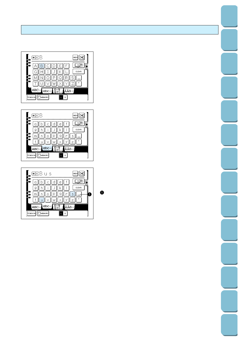 Combinations of characters | Brother PC 8500 User Manual | Page 92 / 196