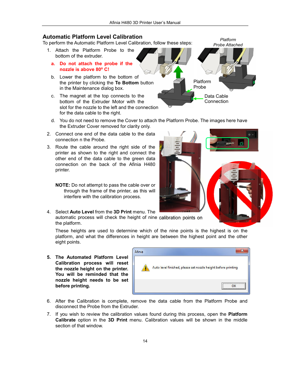 Afinia H480 3D Users Manual User Manual | Page 14 / 43