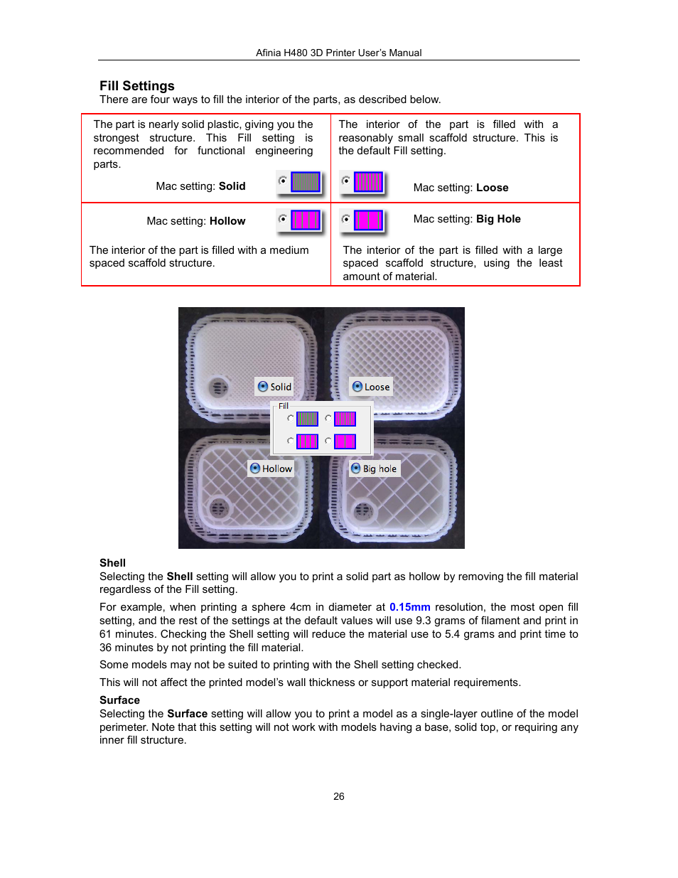 Afinia H480 3D Users Manual User Manual | Page 26 / 43