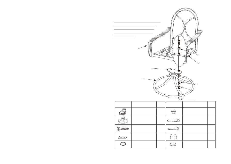 Agio International Full Cushion Swivel Chair User Manual | 1 page