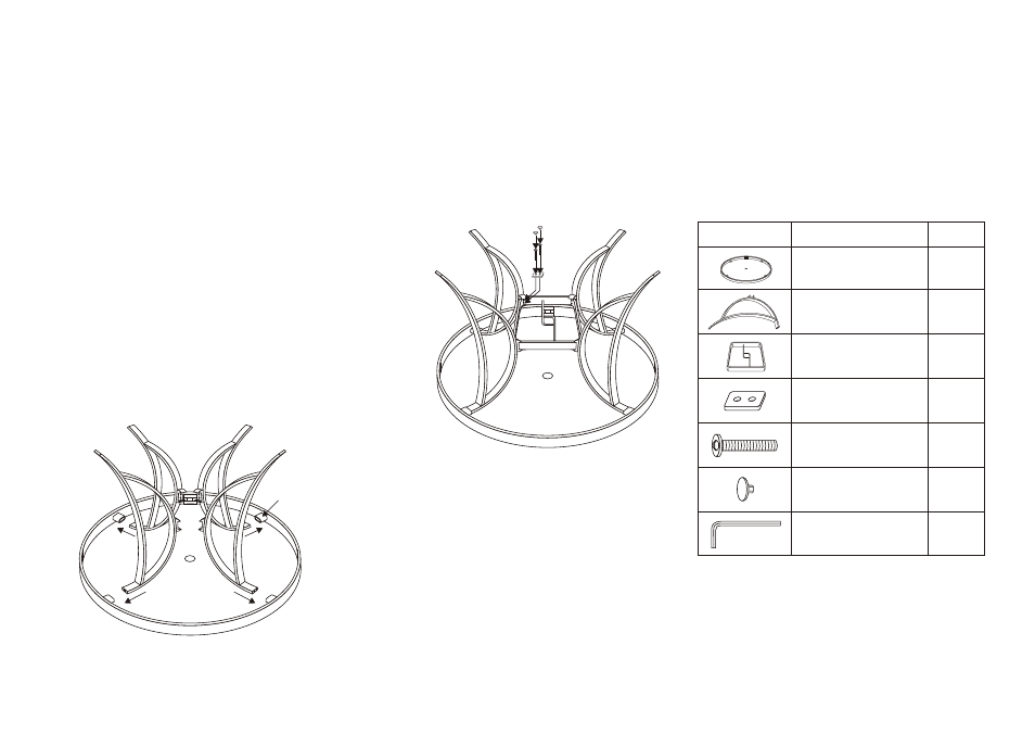 Agio International Round Captured Glass Table User Manual | 1 page