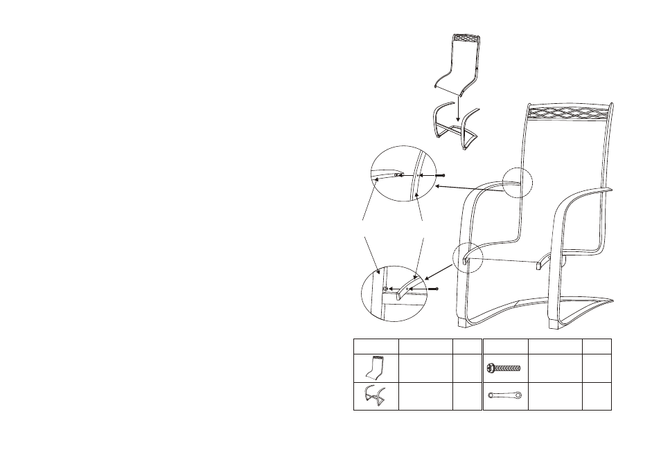 Agio International Sling Spring Chair User Manual | 1 page