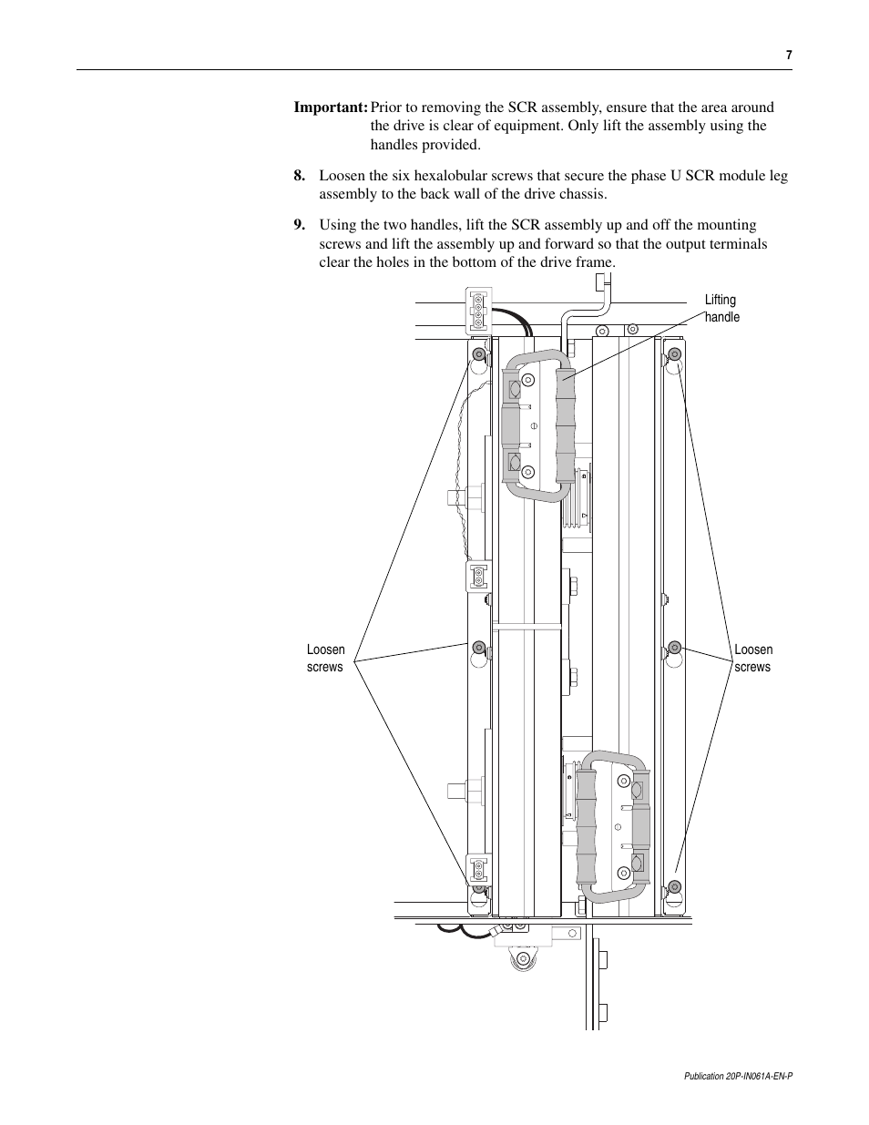 Rockwell Automation 20P PowerFlex DC Drive - Frame D Bimetal Thermostat User Manual | Page 7 / 10