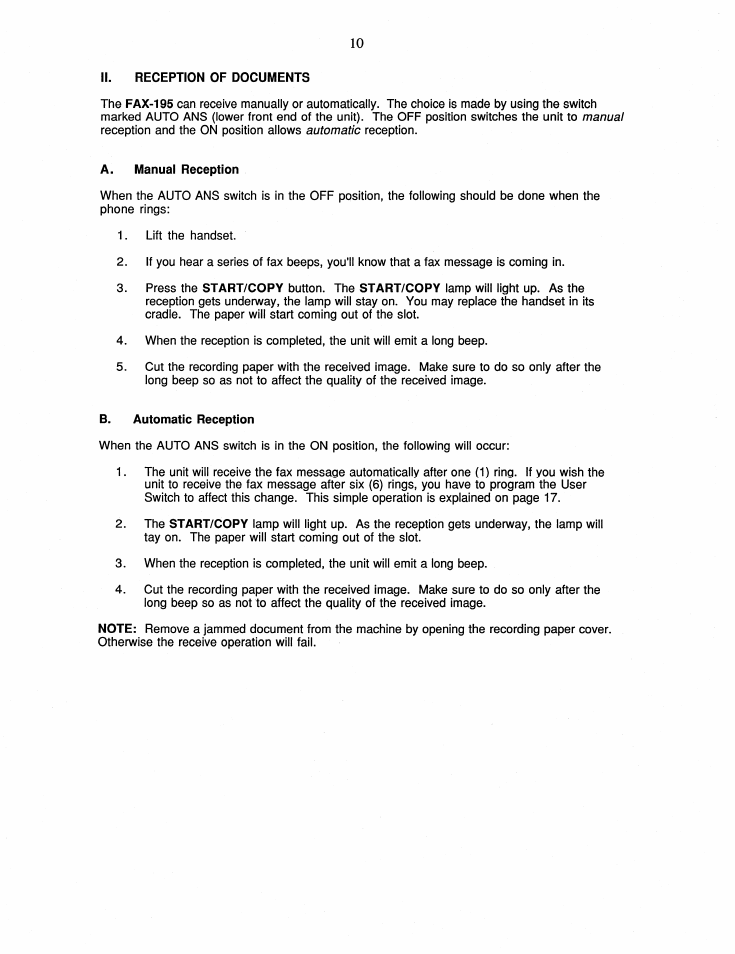 Brother FAX-195 User Manual | Page 16 / 40