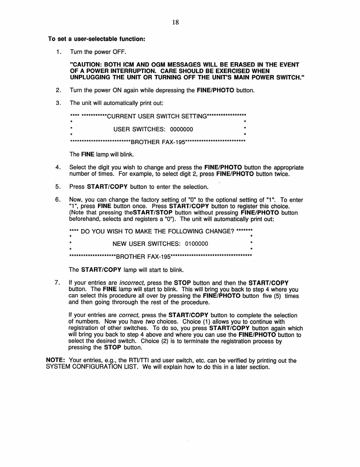 Zp^ fax "100 | Brother FAX-195 User Manual | Page 24 / 40