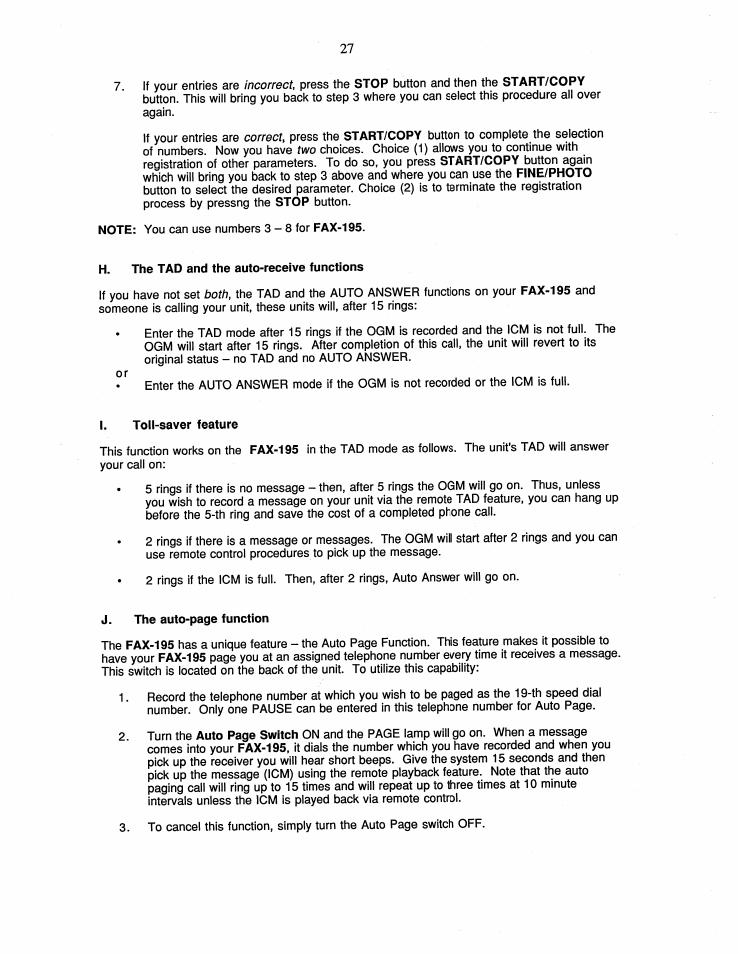 Brother FAX-195 User Manual | Page 33 / 40