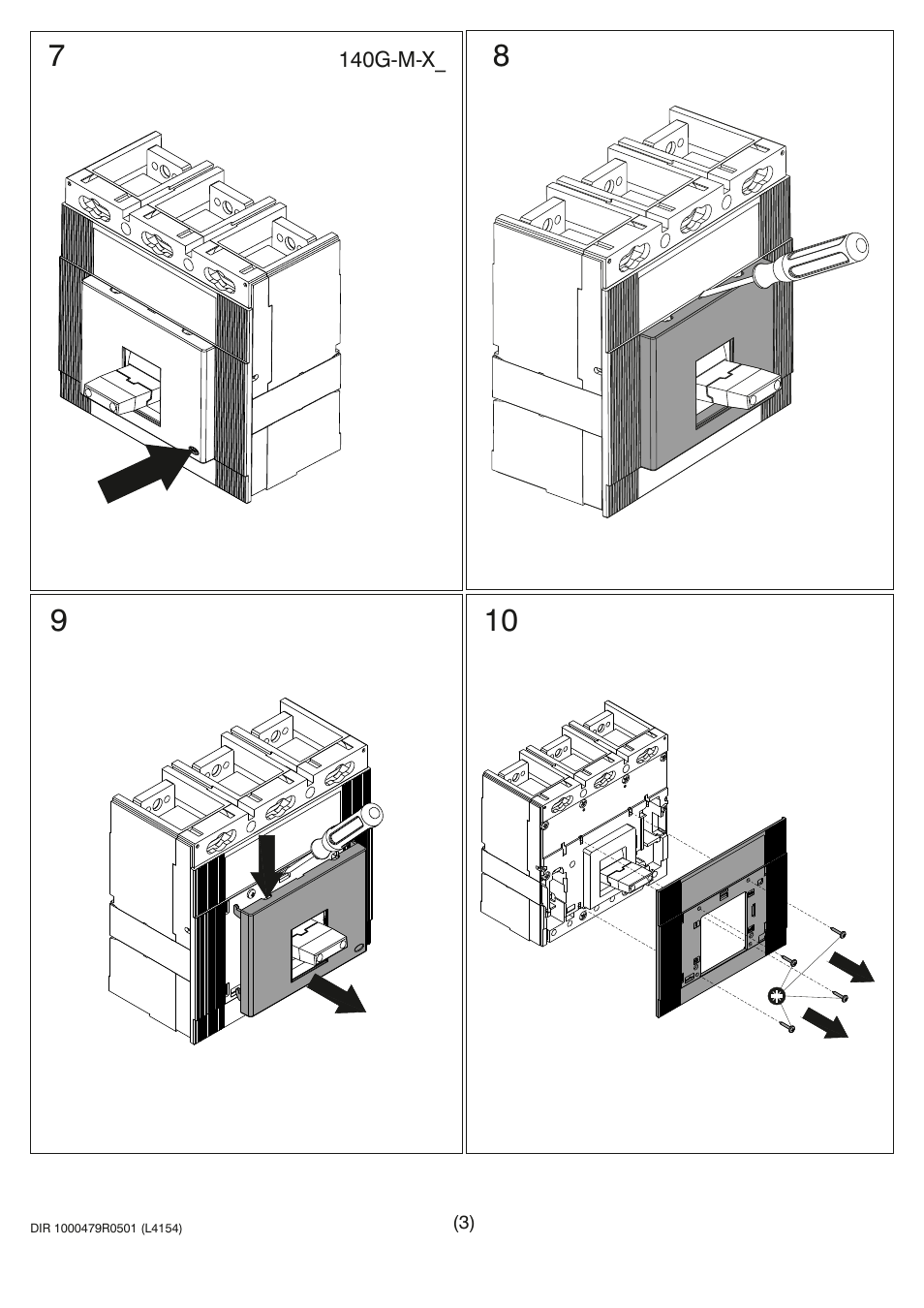 Rockwell Automation 140G-MTFx_MTHx_MTIx_MTKx Trip Unit Installation-140G-M User Manual | Page 3 / 6