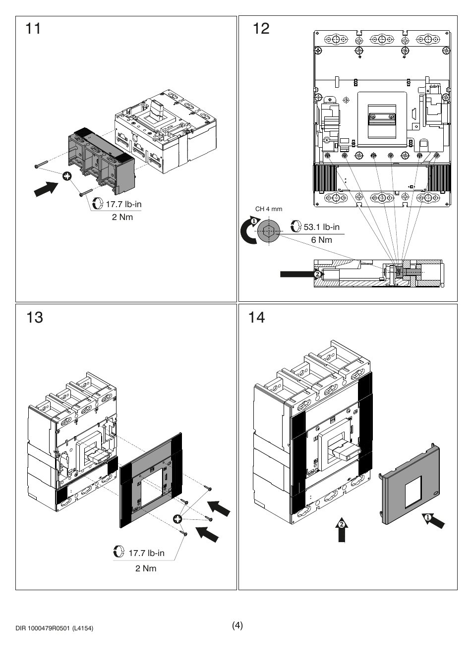 Rockwell Automation 140G-MTFx_MTHx_MTIx_MTKx Trip Unit Installation-140G-M User Manual | Page 4 / 6