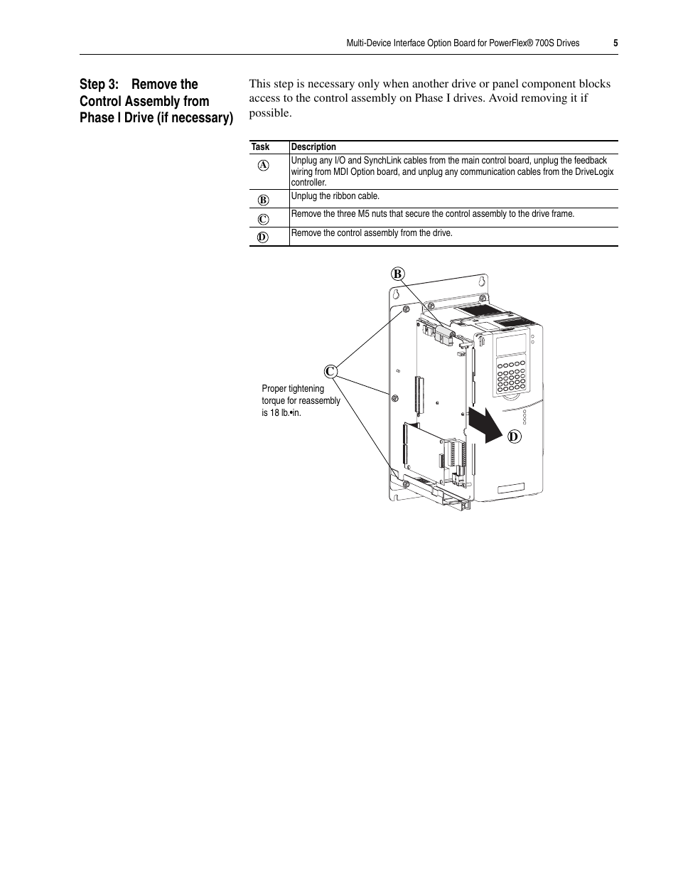 Rockwell Automation 20D-MDI-C1 Multi-Device Interface Option Board for PowerFlex 700S Drives User Manual | Page 5 / 20