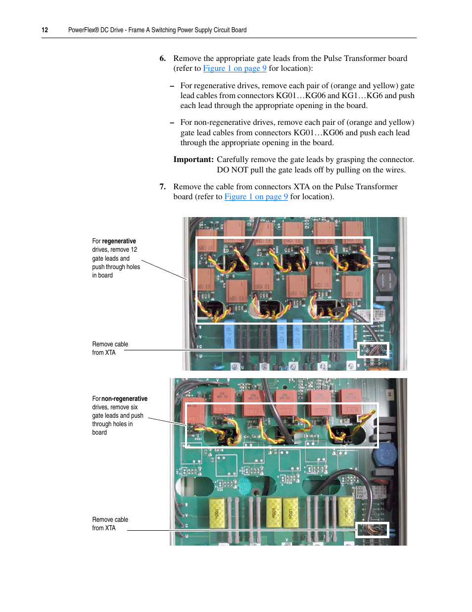 Rockwell Automation 20P PowerFlex DC Drive - Frame A Switching Power Supply Circuit Board User Manual | Page 12 / 16