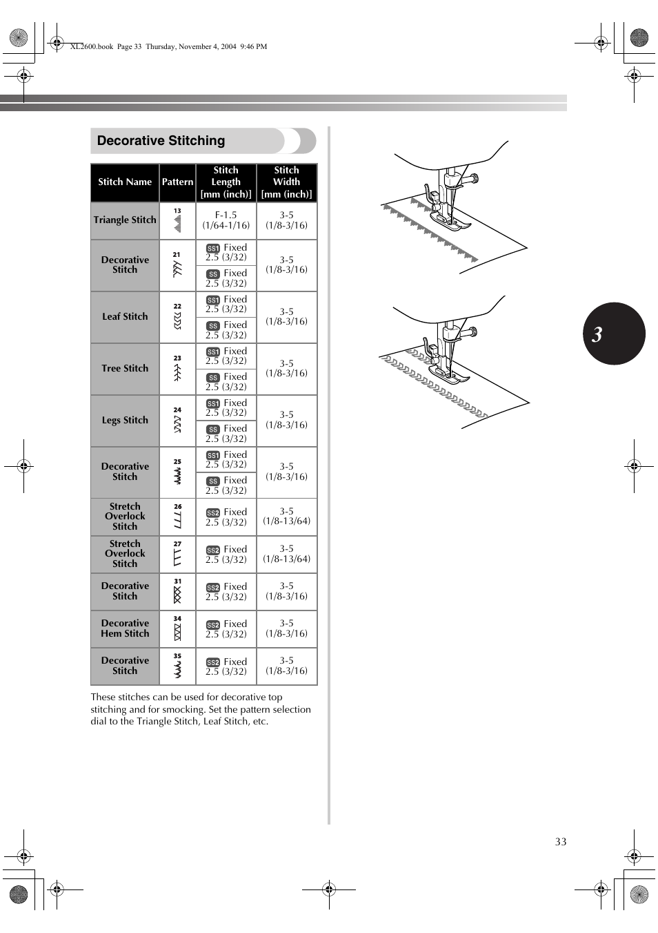 Decorative stitching | Brother XC6771-021 User Manual | Page 35 / 52