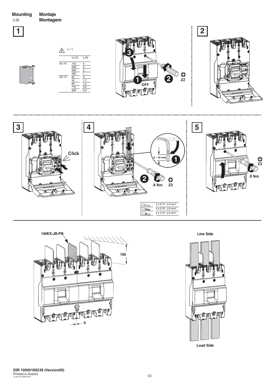 Rockwell Automation 140EX-JE2_JE3 Molded Case Circuit Breaker User Manual | Page 3 / 4