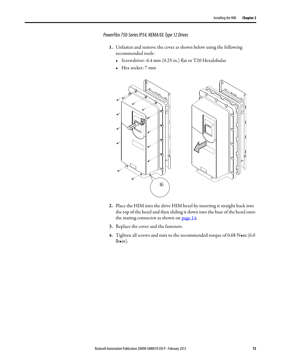 Rockwell Automation 20-HIM-C6S PowerFlex (Human Interface Module) User Manual | Page 15 / 74