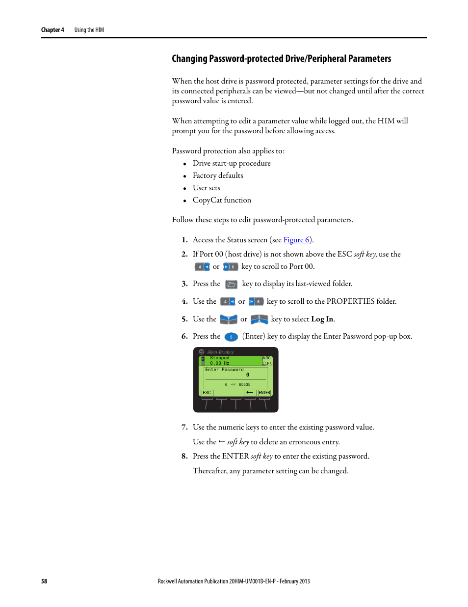 Rockwell Automation 20-HIM-C6S PowerFlex (Human Interface Module) User Manual | Page 58 / 74