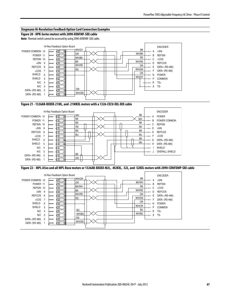 Figure 20 | Rockwell Automation 20D PowerFlex 700S Phase II Drive Frames 1...6 Installation Instructions User Manual | Page 67 / 80