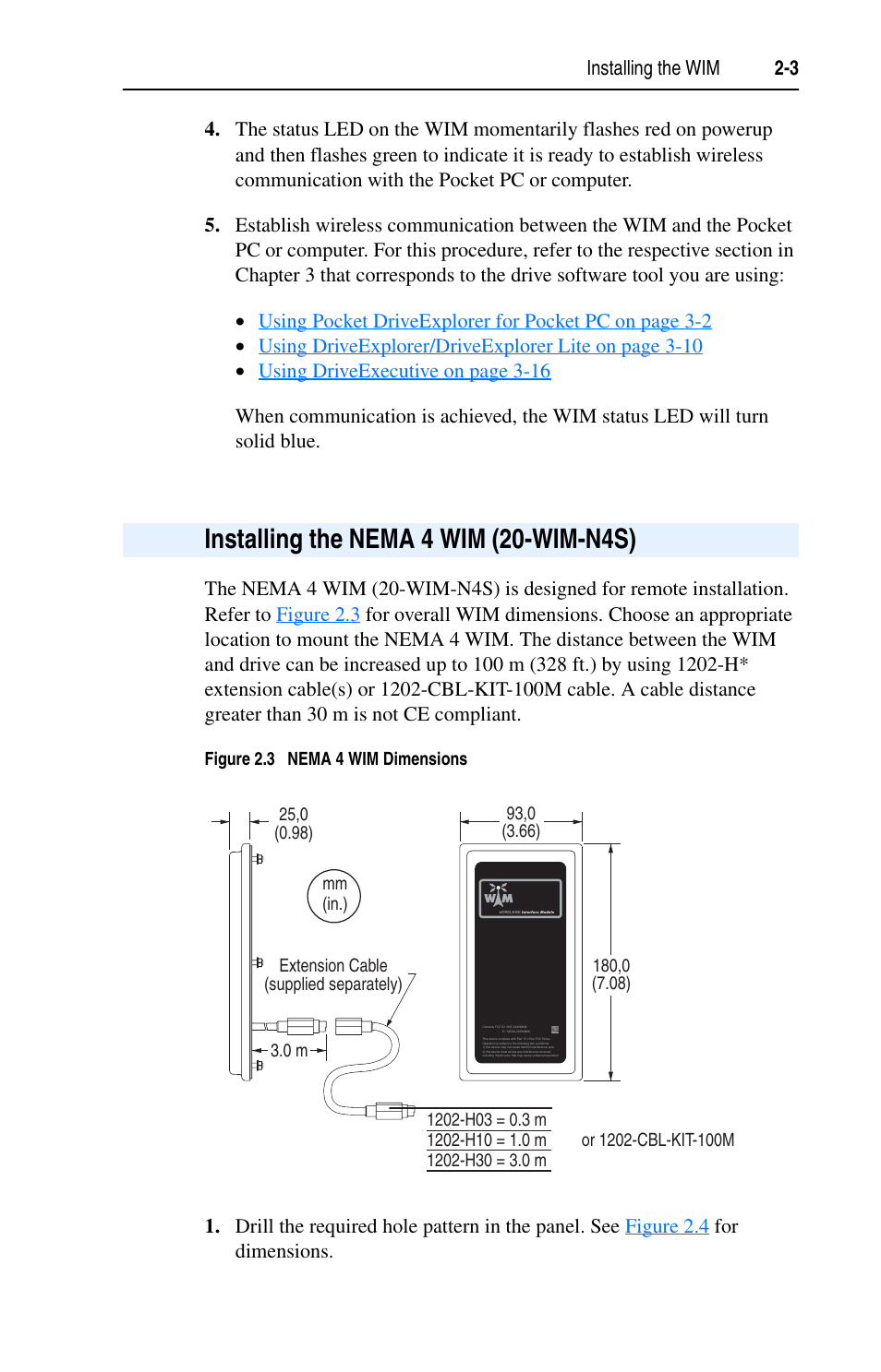 Installing the nema 4 wim (20-wim-n4s), Installing the nema 4 wim (20-wim-n4s) -3, Installing the nema 4 | Rockwell Automation 7000 DPI Wireless Interface Module User Manual | Page 19 / 92