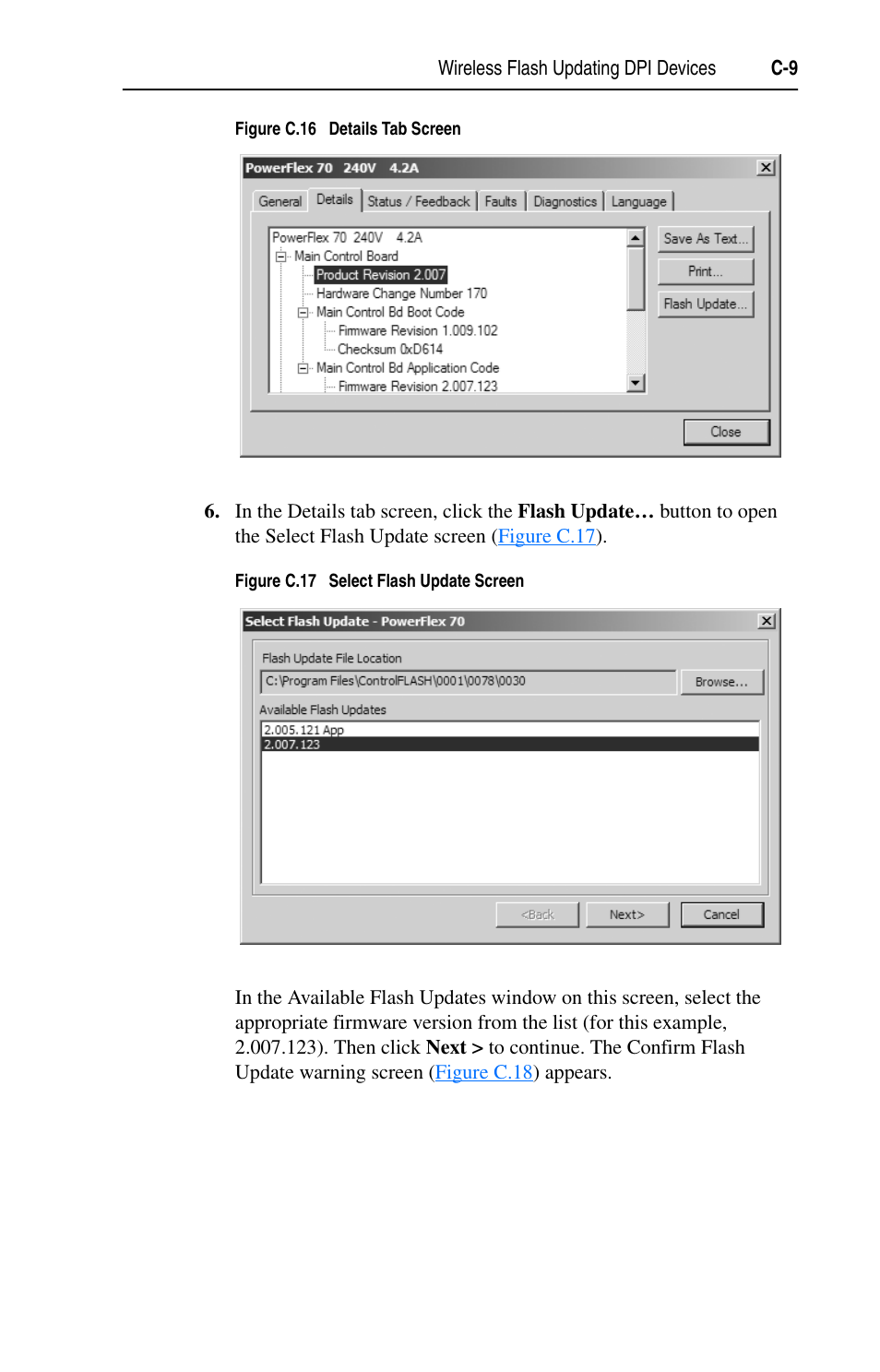 Figure c.16, With the | Rockwell Automation 7000 DPI Wireless Interface Module User Manual | Page 71 / 92
