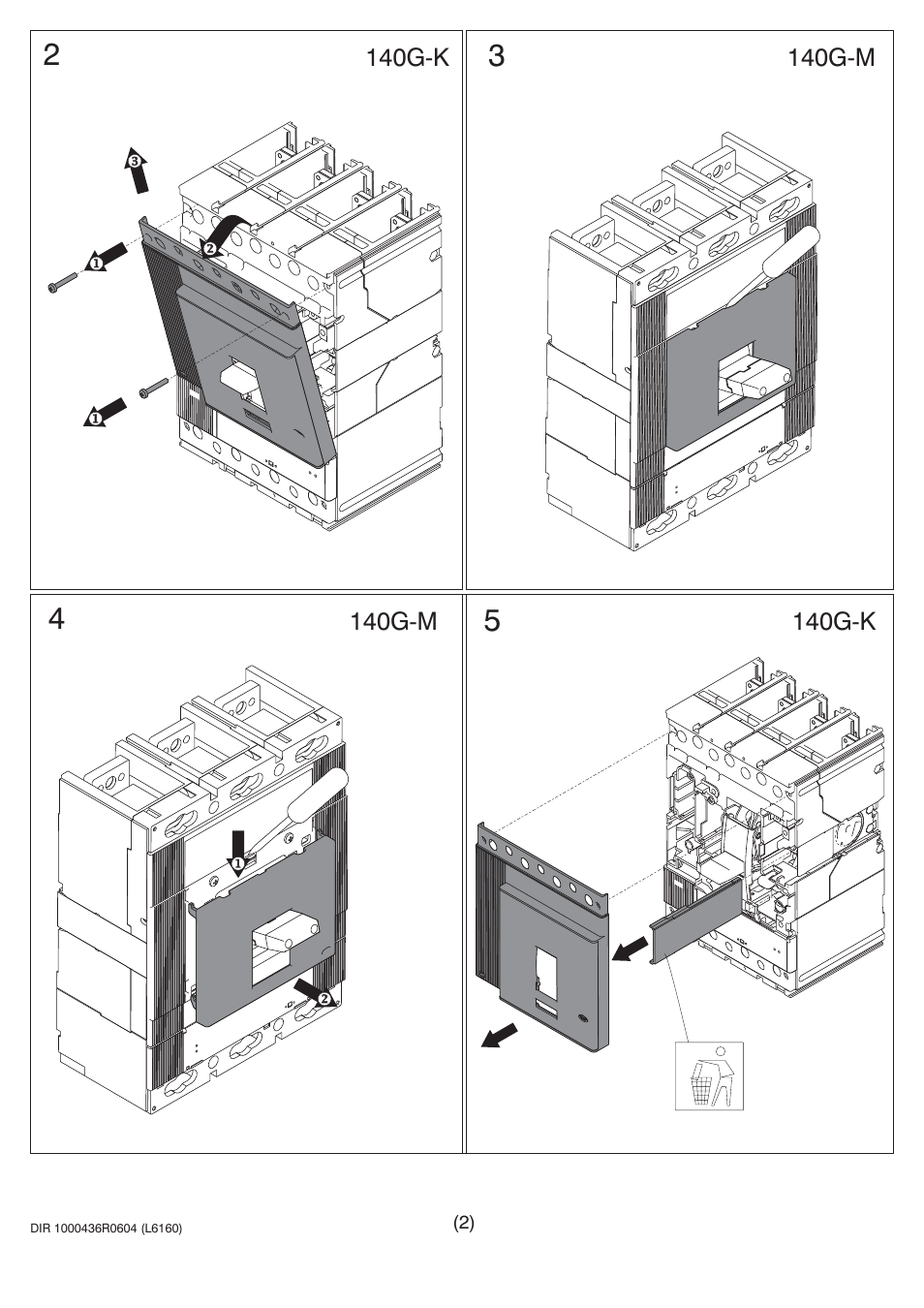 Rockwell Automation 140U H-Frame Circuit Breaker Fixed and Adjustable Thermal Trip User Manual | Page 2 / 7