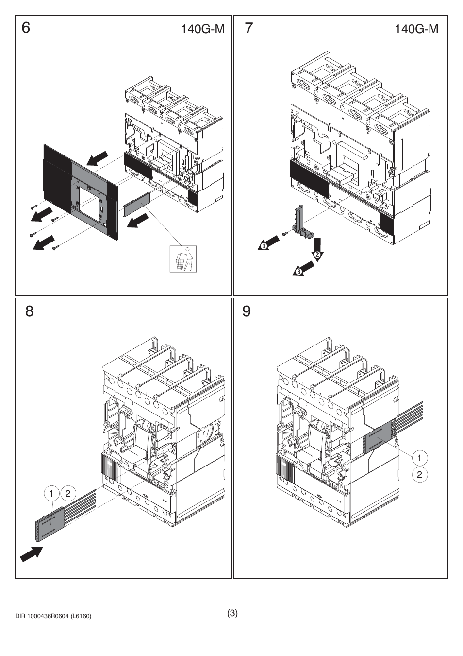 Rockwell Automation 140U H-Frame Circuit Breaker Fixed and Adjustable Thermal Trip User Manual | Page 3 / 7