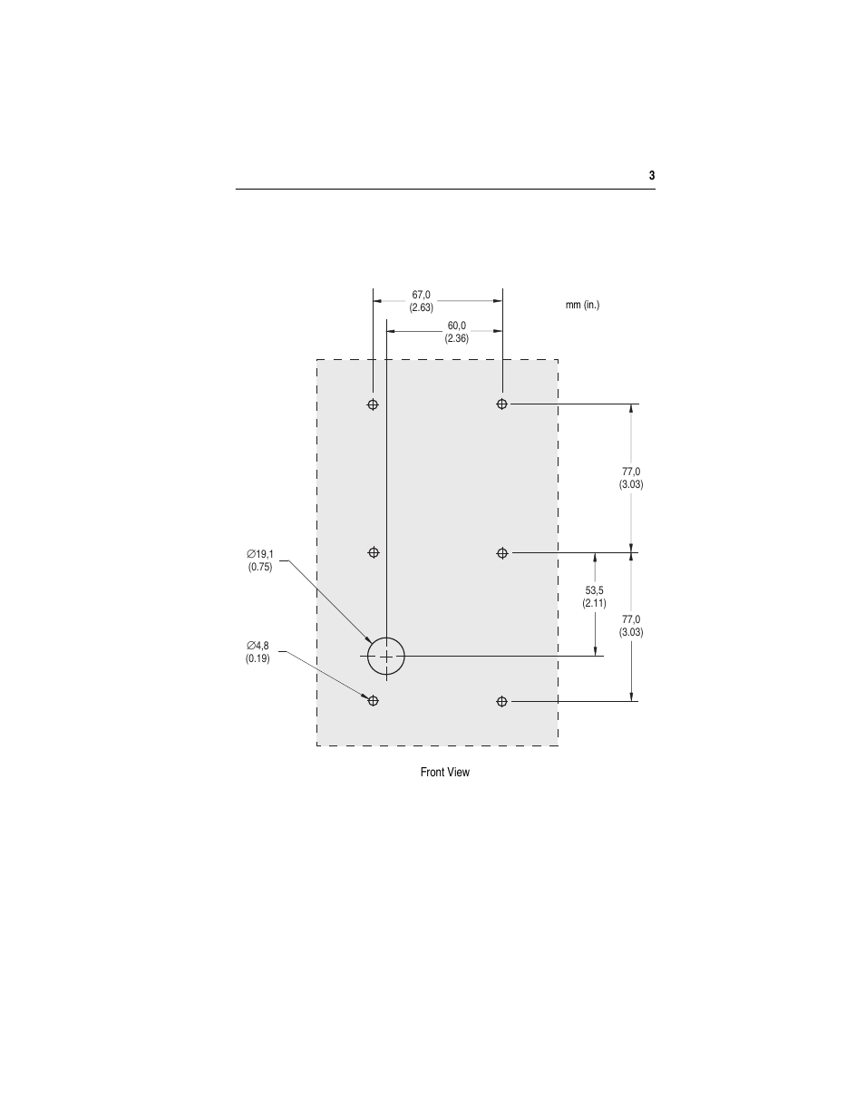 Rockwell Automation 22-HIM-B1 PowerFlex 4-Class HIM Bezel (DSI) User Manual | Page 3 / 4