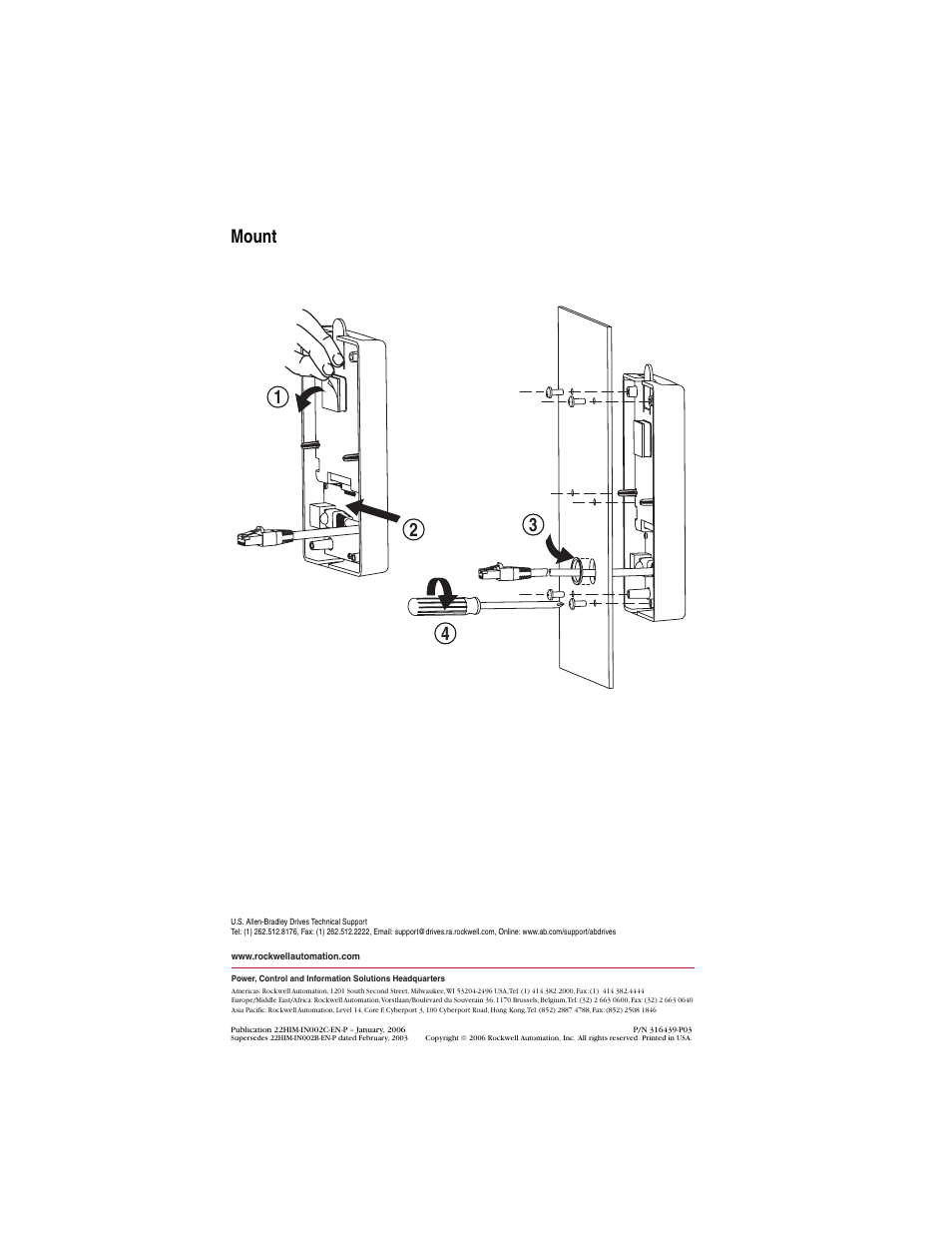 Rockwell Automation 22-HIM-B1 PowerFlex 4-Class HIM Bezel (DSI) User Manual | Page 4 / 4