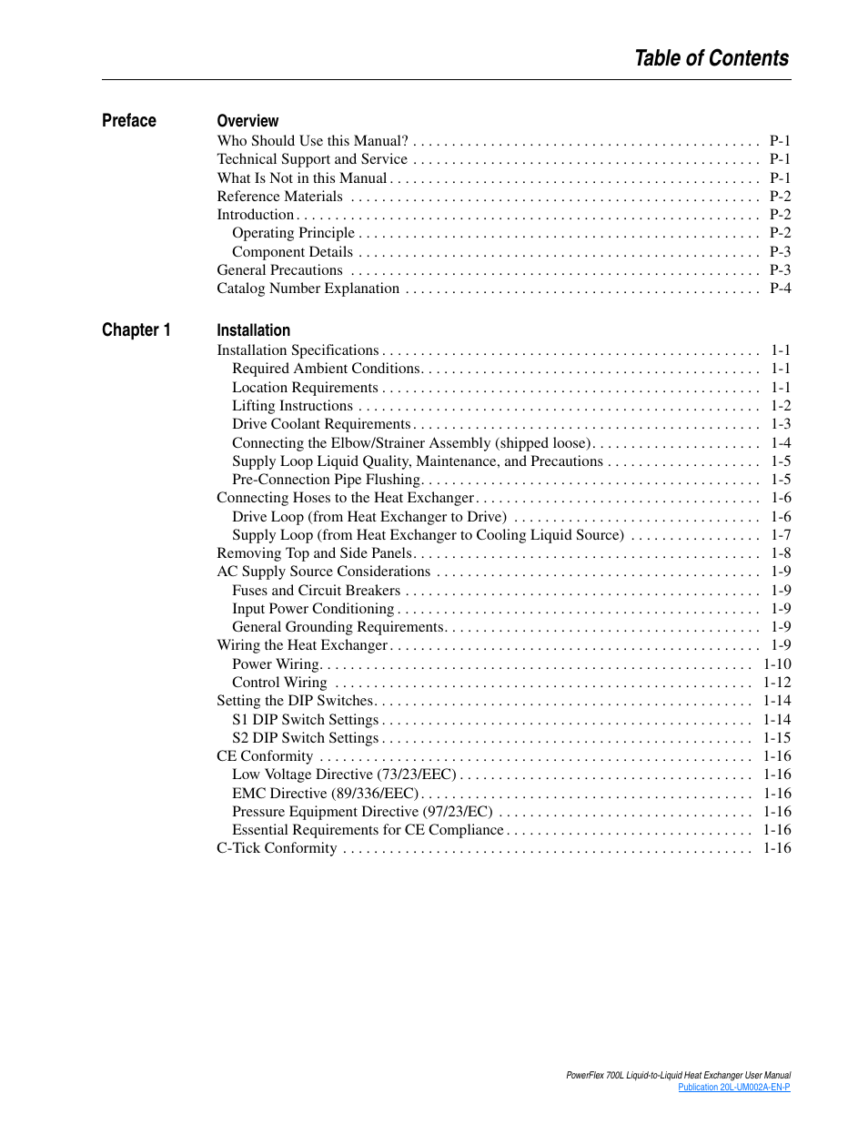 Rockwell Automation 20L-LL PowerFlex 700L Liquid-to-Liquid Heat Exchanger User Manual | Page 5 / 40