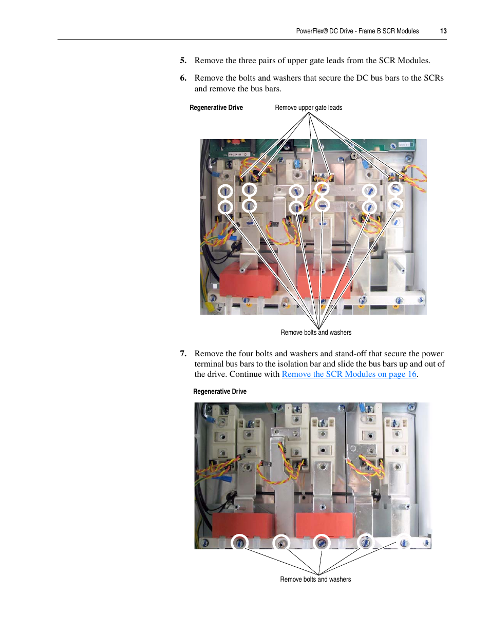 Rockwell Automation 20P PowerFlex DC Drive - Frame B SCR Modules User Manual | Page 13 / 20