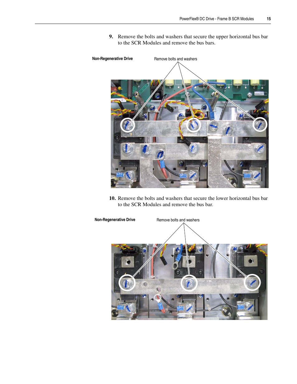 Rockwell Automation 20P PowerFlex DC Drive - Frame B SCR Modules User Manual | Page 15 / 20