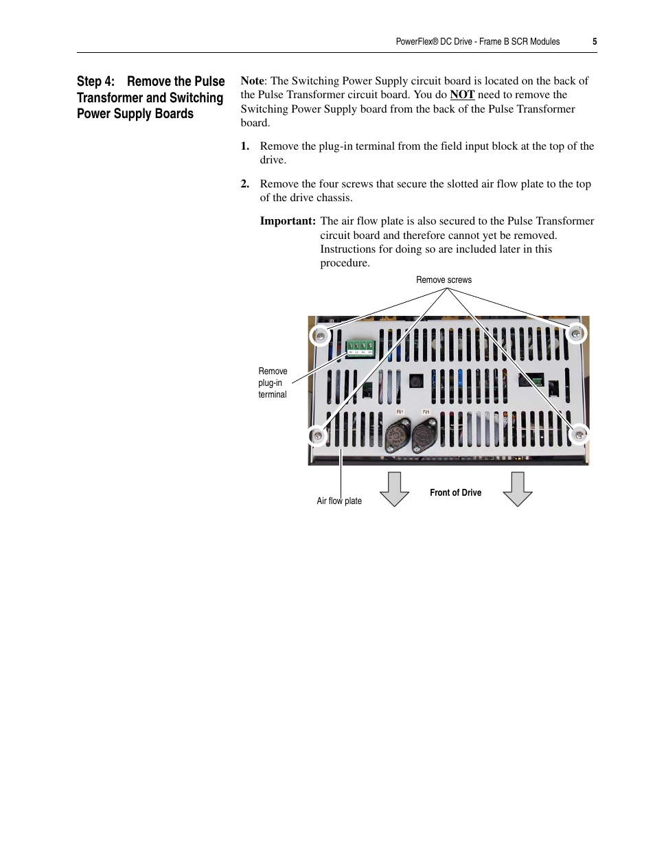 Rockwell Automation 20P PowerFlex DC Drive - Frame B SCR Modules User Manual | Page 5 / 20