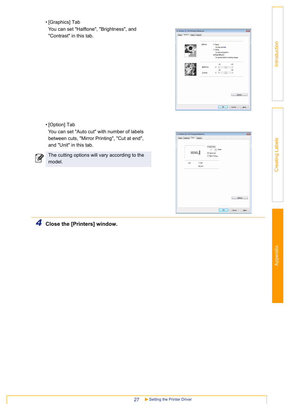 Brother QL-570 User Manual | Page 27 / 35
