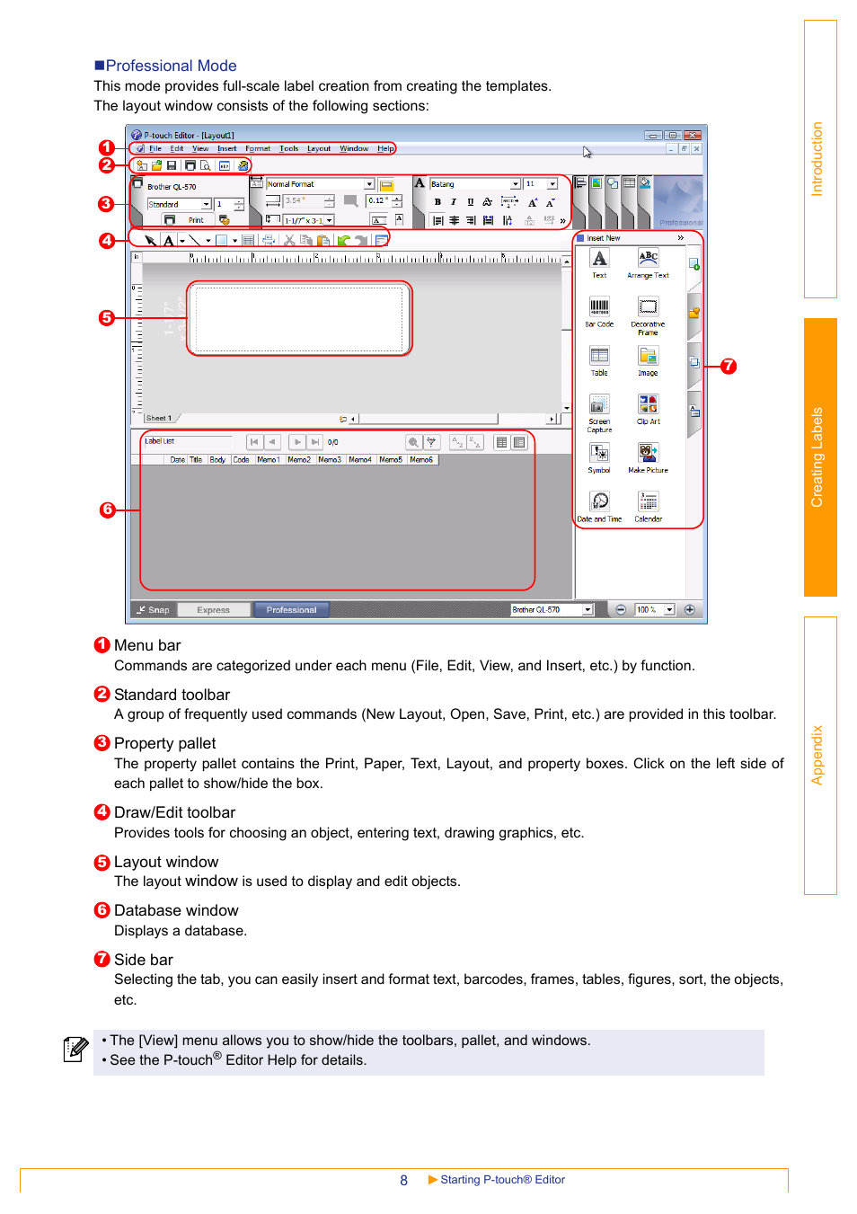 Brother QL-570 User Manual | Page 8 / 35