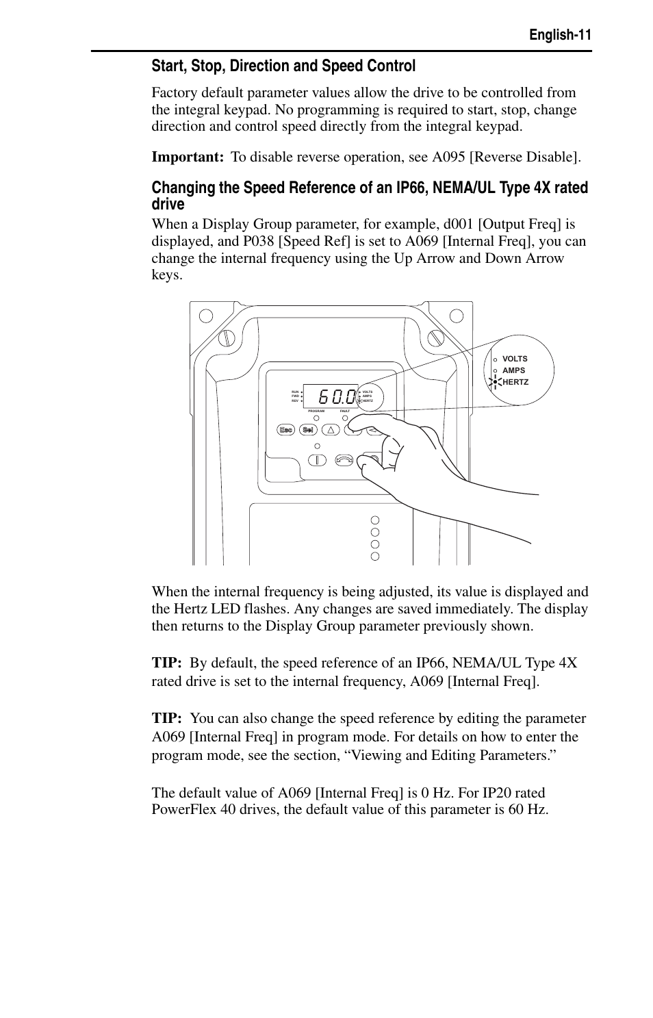 Start, stop, direction and speed control | Rockwell Automation 22B PowerFlex 40 Quick Start FRN 5.xx - 6.xx User Manual | Page 13 / 161