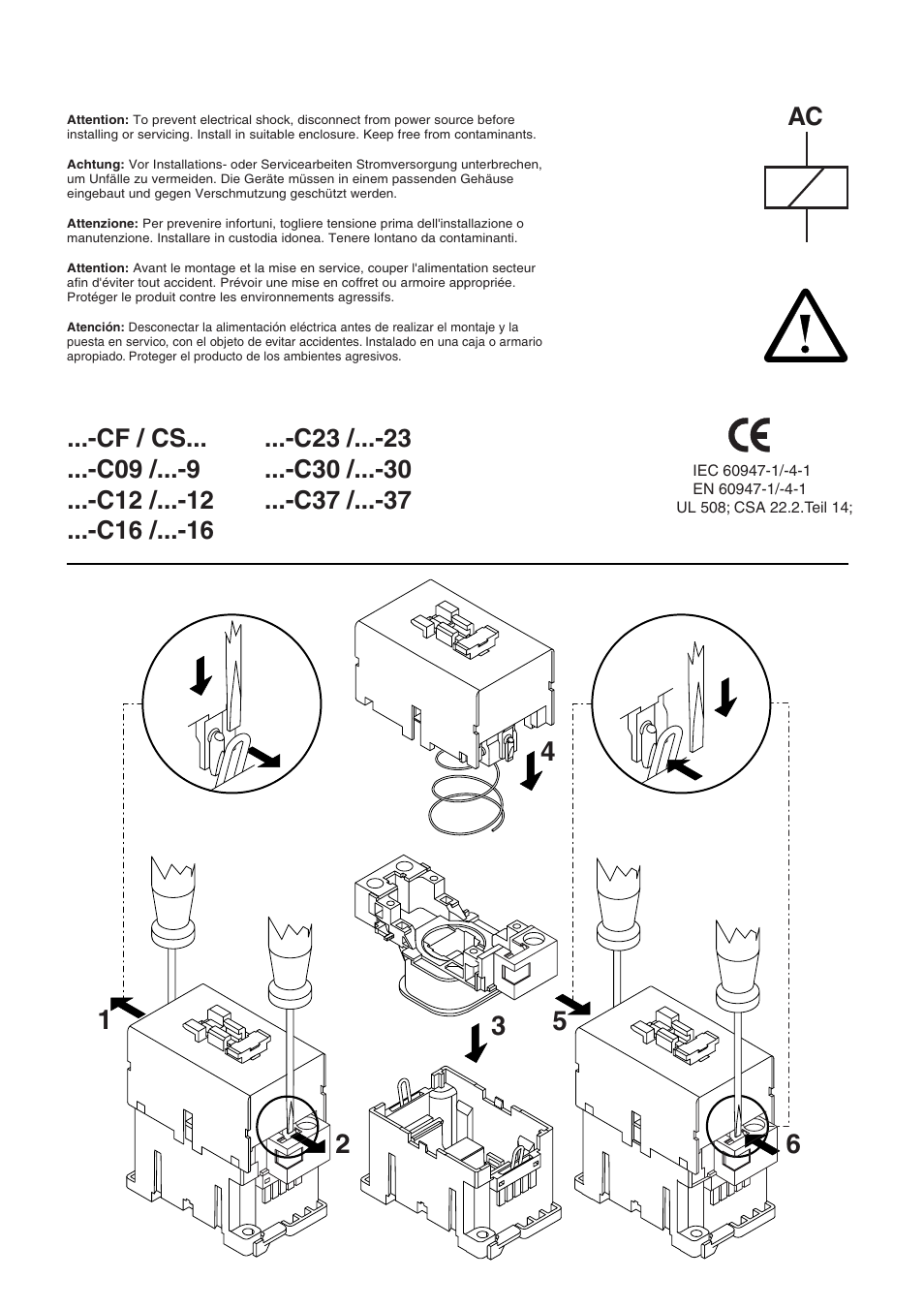 Rockwell Automation 100 Coil Handling / Exchange 3-terminal Coil User Manual | 2 pages