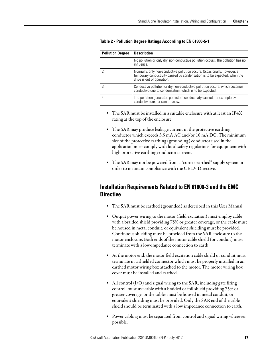 Rockwell Automation 23P PowerFlex DC Stand Alone Regulator and Gate Amplifier User Manual | Page 17 / 90