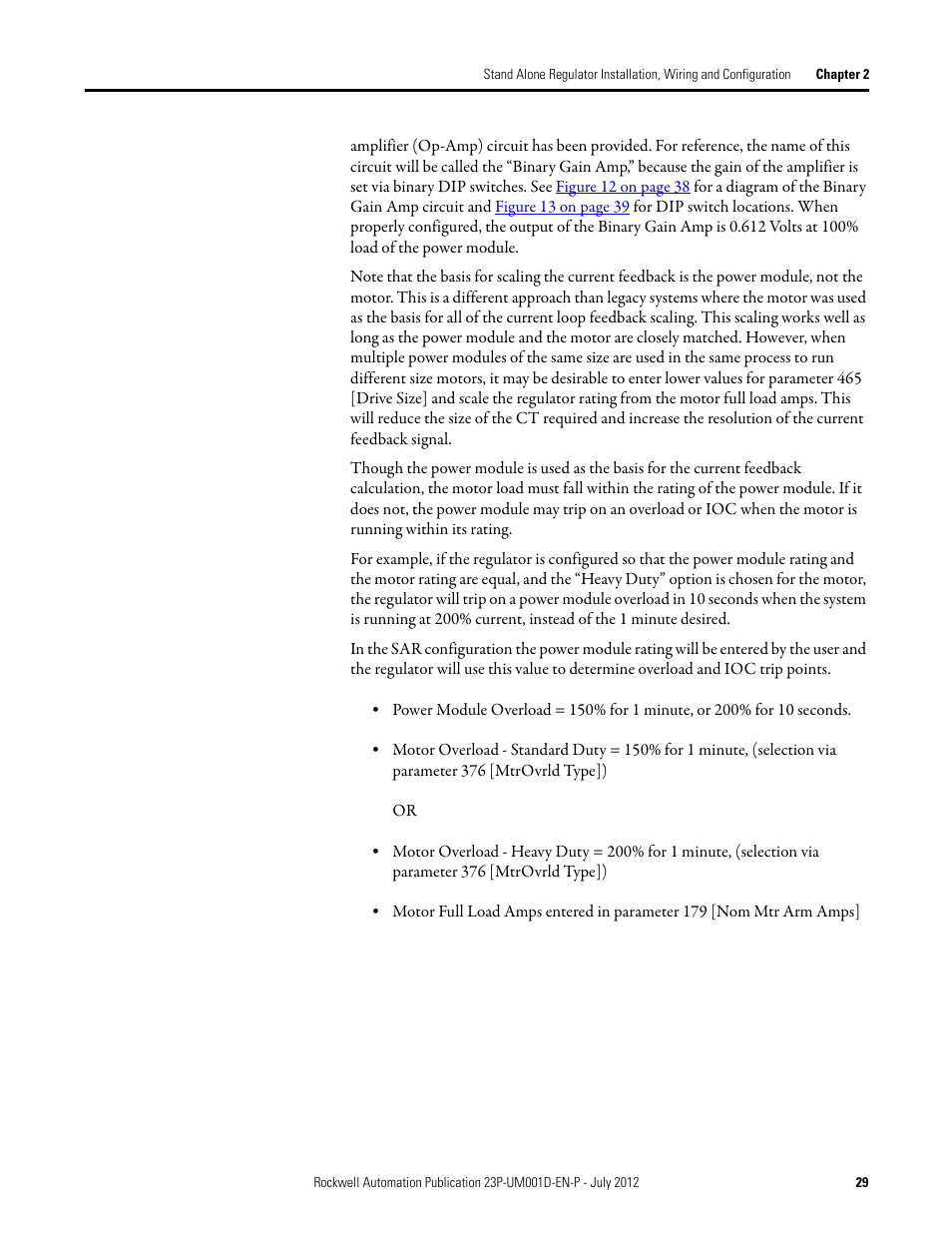 Rockwell Automation 23P PowerFlex DC Stand Alone Regulator and Gate Amplifier User Manual | Page 29 / 90