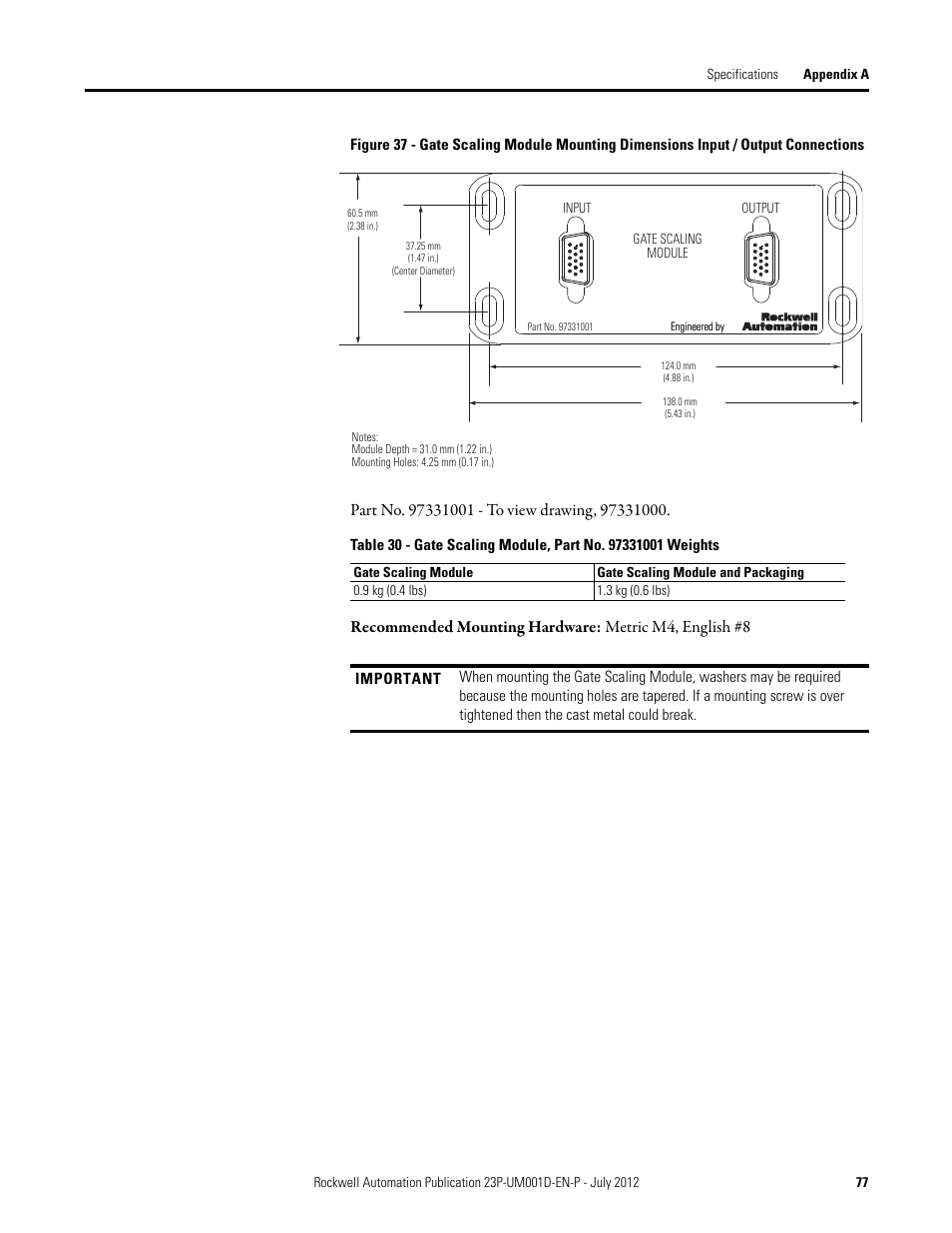 Rockwell Automation 23P PowerFlex DC Stand Alone Regulator and Gate Amplifier User Manual | Page 77 / 90