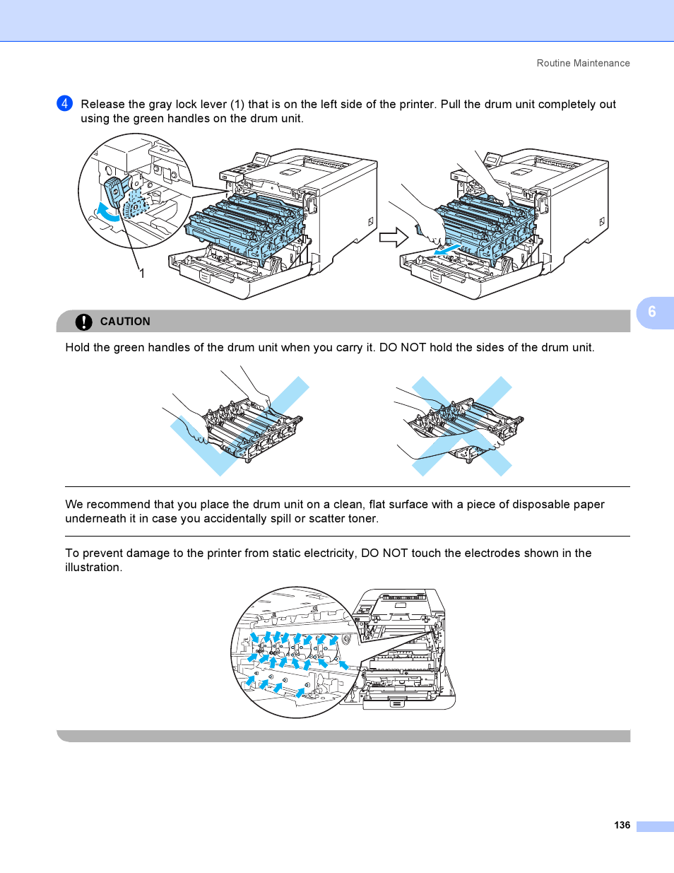 Caution | Brother HL-4050CDN  EN User Manual | Page 145 / 211